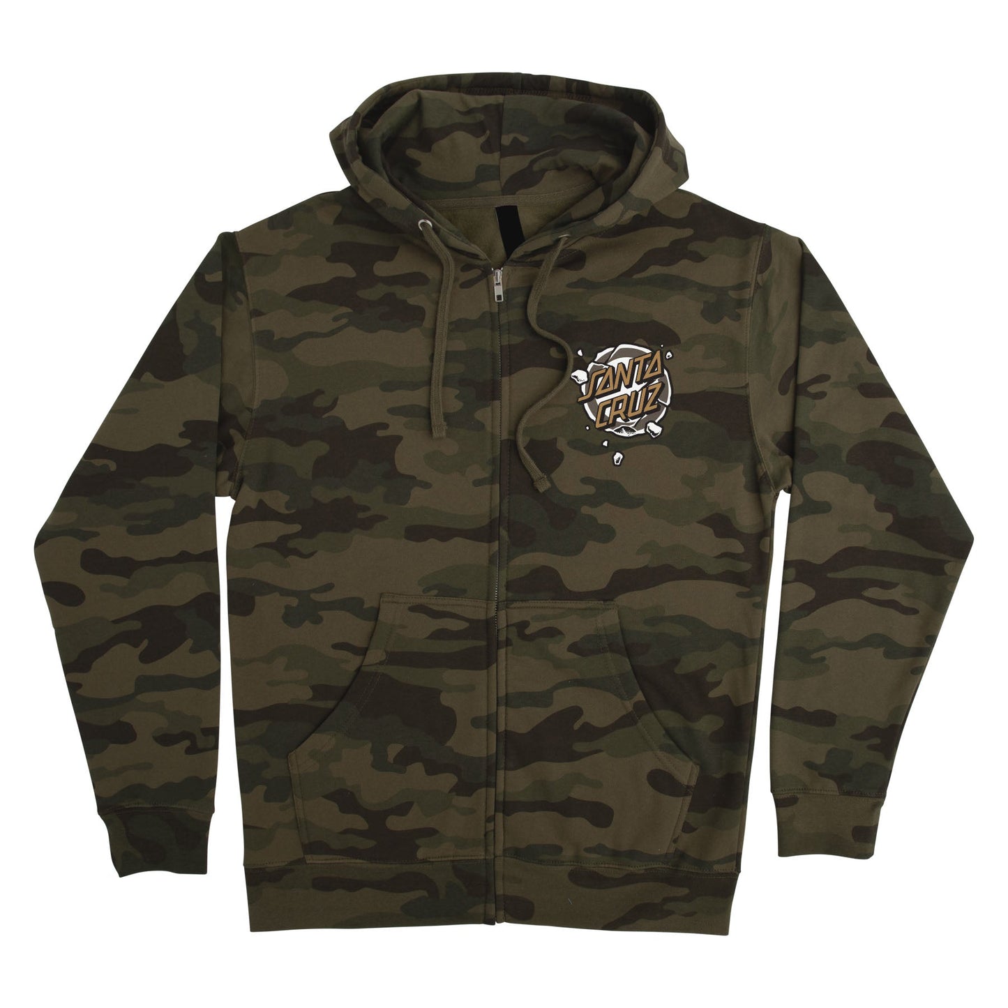 SANTA CRUZ ROSKOPP DESTRUCT DOT ZIP-UP SWEATSHIRT - Bow Shock Marketplace