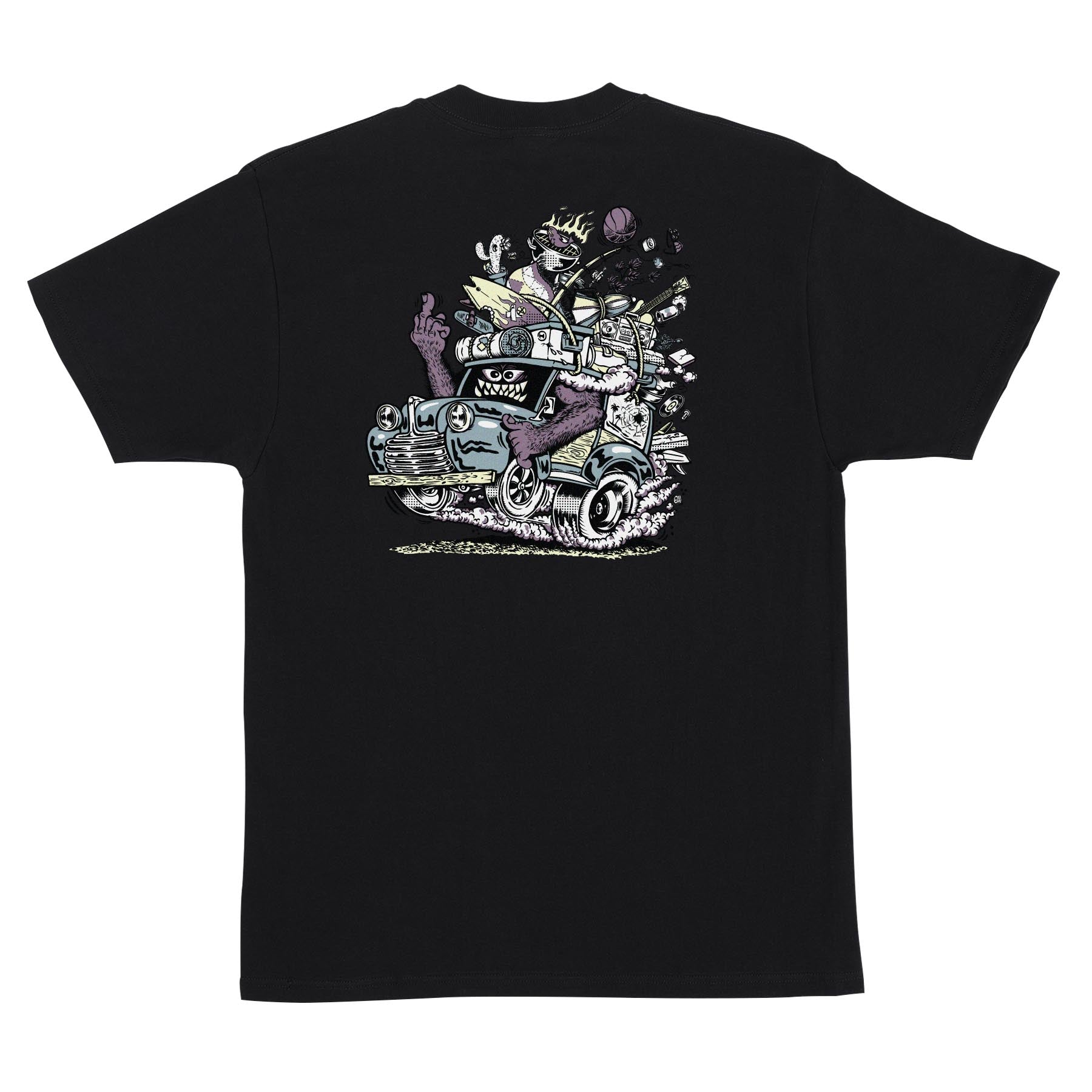 Santa Cruz Johnson Beast Wagon Stripes T-Shirt - Bow Shock Marketplace
