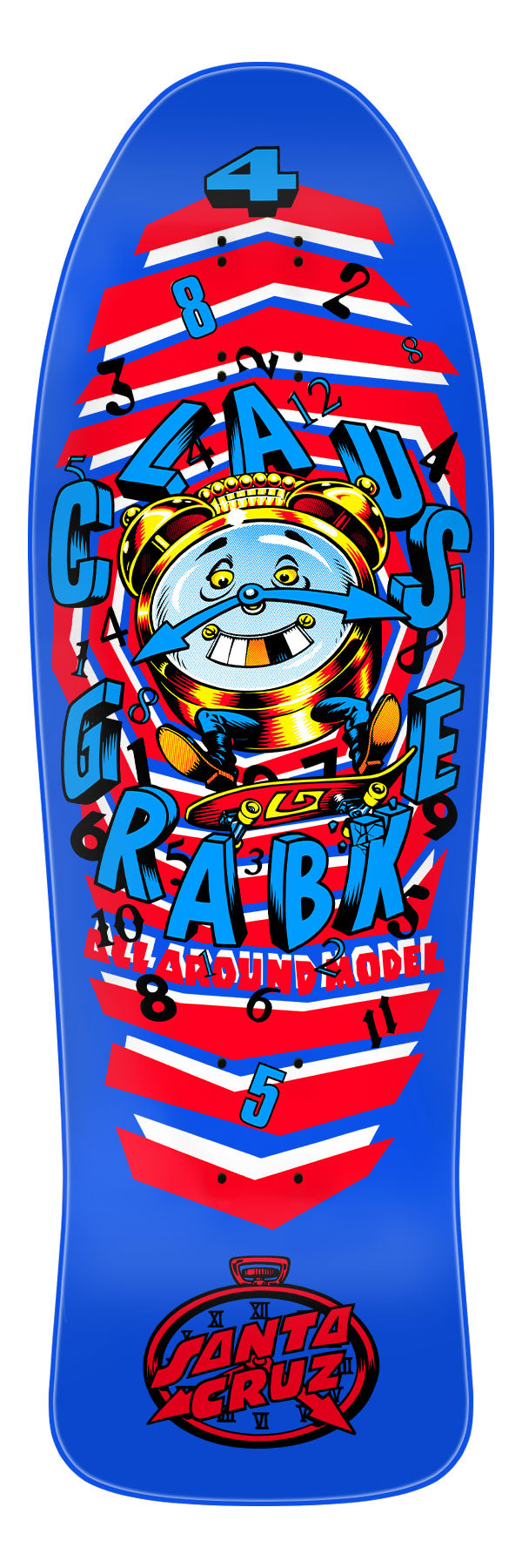 SANTA CRUZ CLAUS GRABKE "ALL AROUND" 9.89" SKATEBOARD DECK - Bow Shock Marketplace