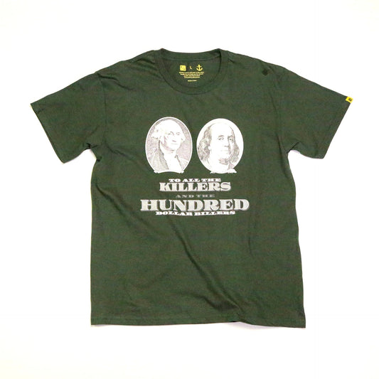 No Feelings T Shirt - Money Green