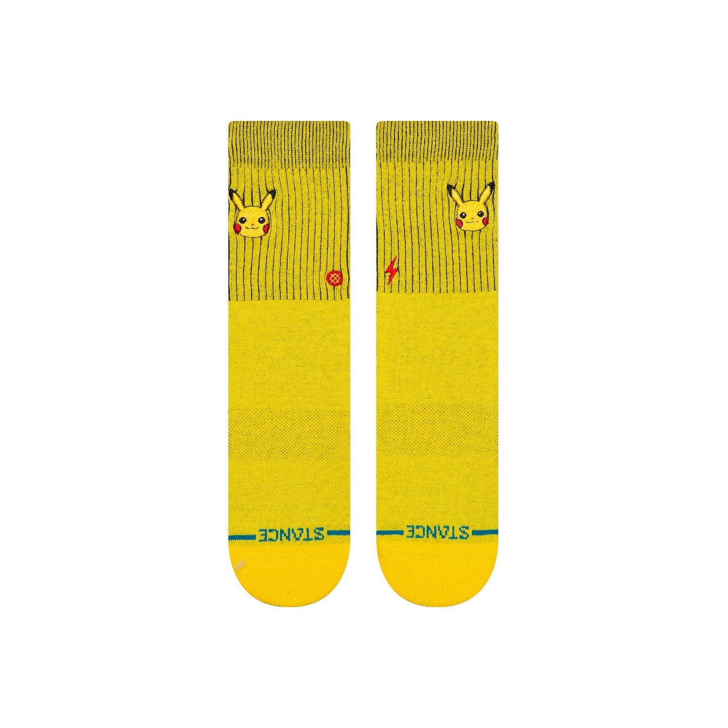 Stance X Pokemon Pikachu Kids Crew Socks - Yellow