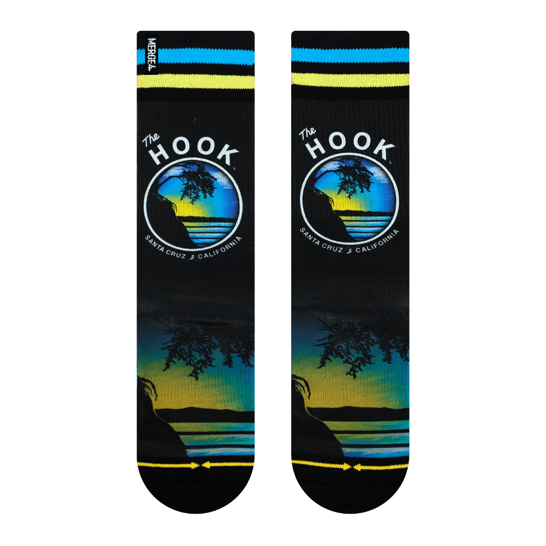 Slidertown The Hook Blue Sky Crew Socks