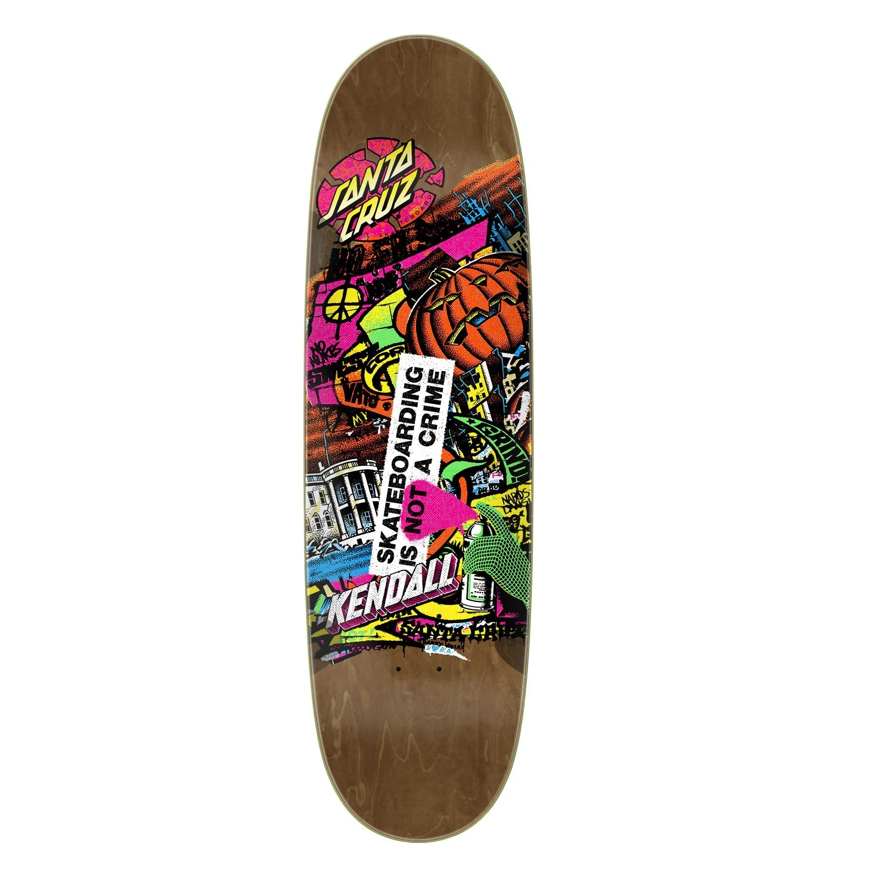 Santa Cruz Kendall Street Art Collage Egg VX Skateboard Deck - 9.0″ - Bow Shock Marketplace