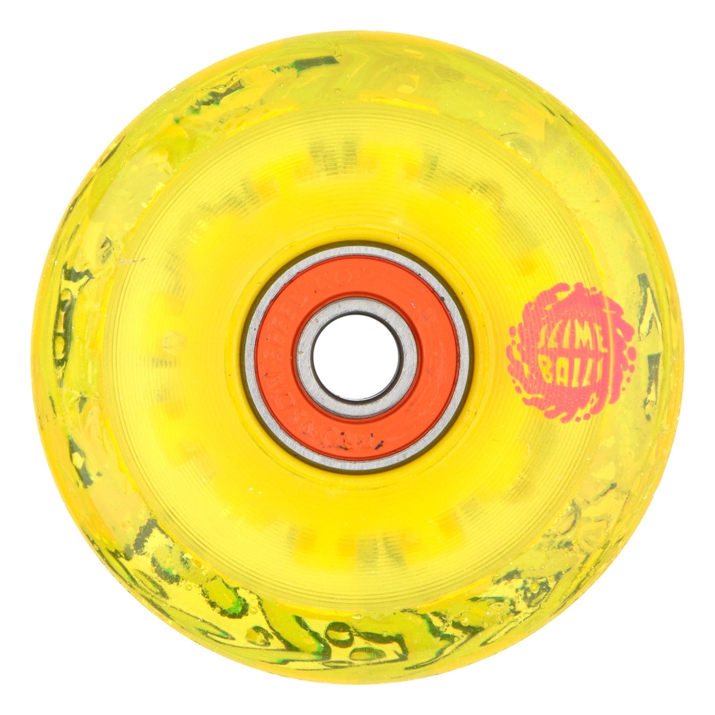 Slime Balls Gator Swamp Spew Light Ups OG Slime Yellow 60mm 78a Skateboard Wheels