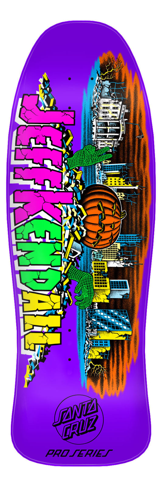 **Pre-Order** Santa Cruz Jeff Kendall Pumpkin Purple 10" Skateboard Deck - Bow Shock Marketplace