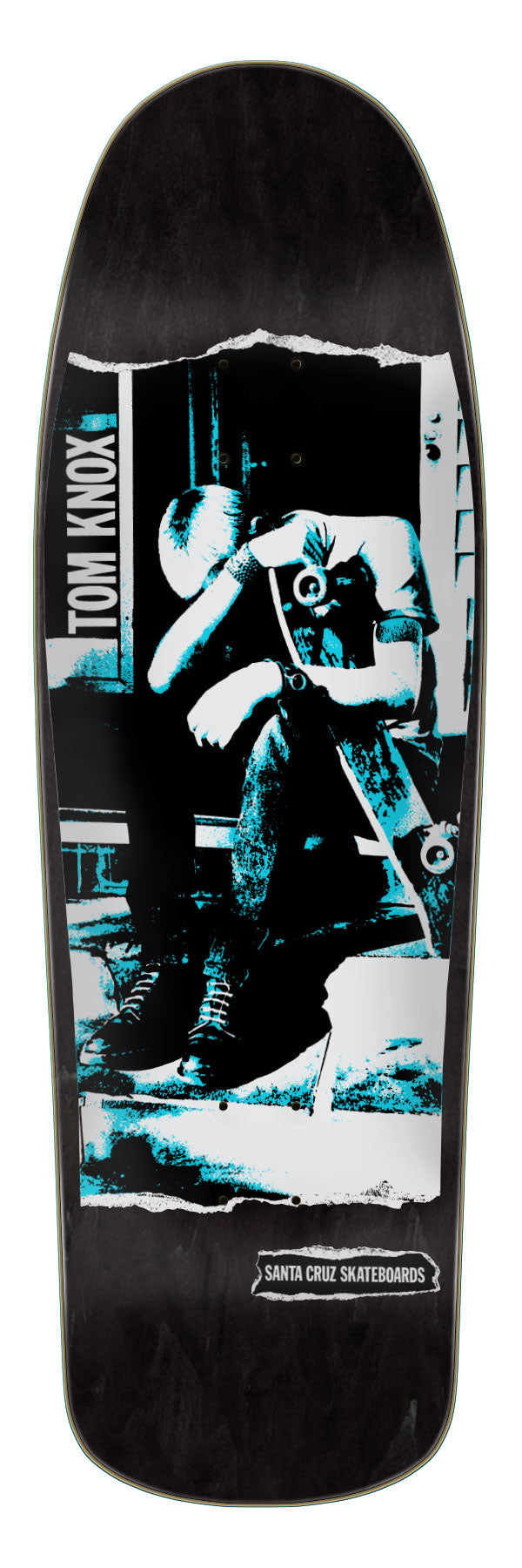 **Pre-Order** Santa Cruz Tom Knox Punk Black Stain 9.89" Skateboard Deck - Bow Shock Marketplace