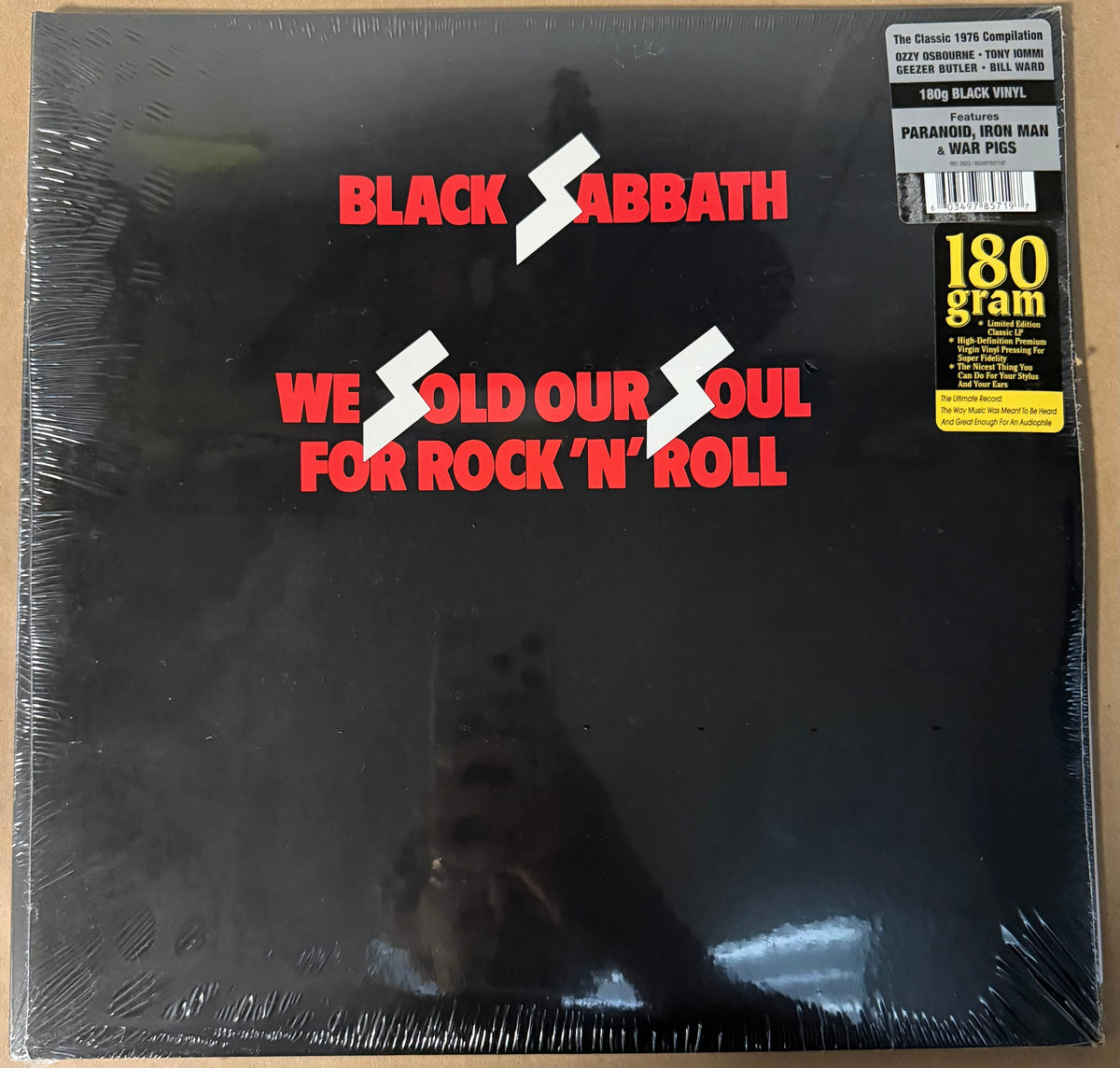 BLACK SABBATH – We Sold Our Soul For Rock 'N' Roll [180G] 2x Vinyl LP Record