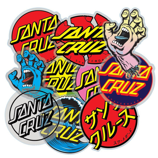 Santa Cruz Assorted Sticker Pack (10 Stickers)