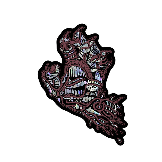 Santa Cruz Scourge Hand Silver Holographic Sticker