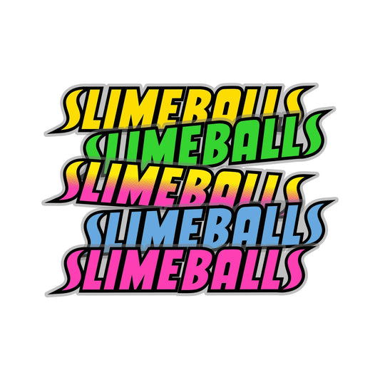 Slime Balls Strip Assorted Color 4" Sticker