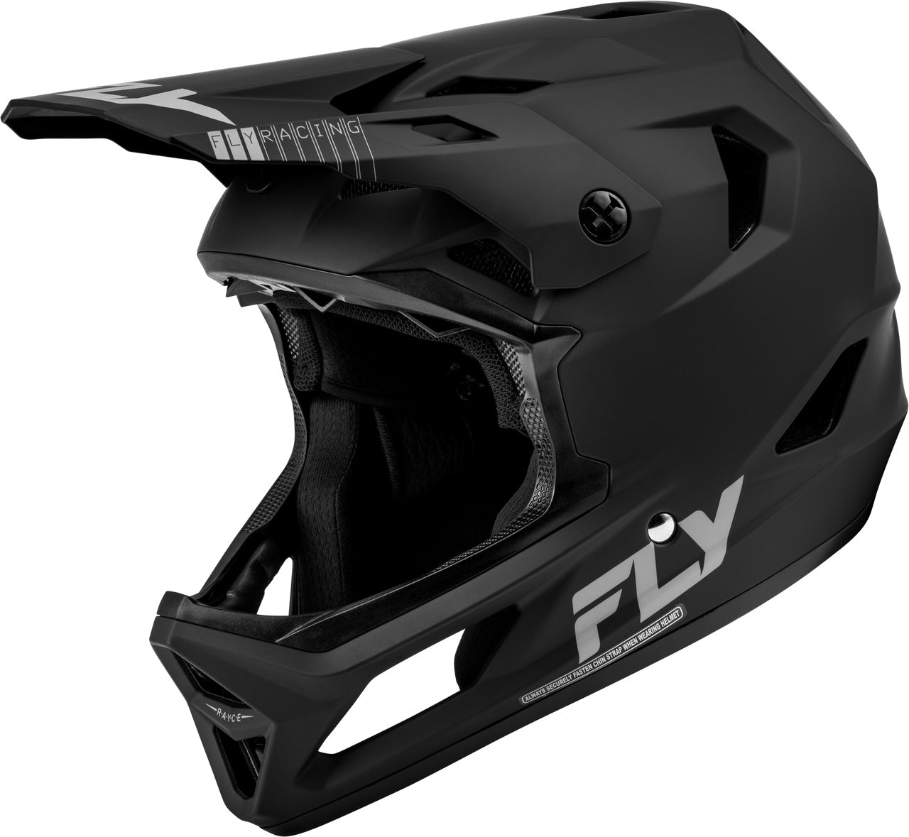 Fly Racing Rayce (2024) Full Face Helmet - Matte Black - Bow Shock Marketplace