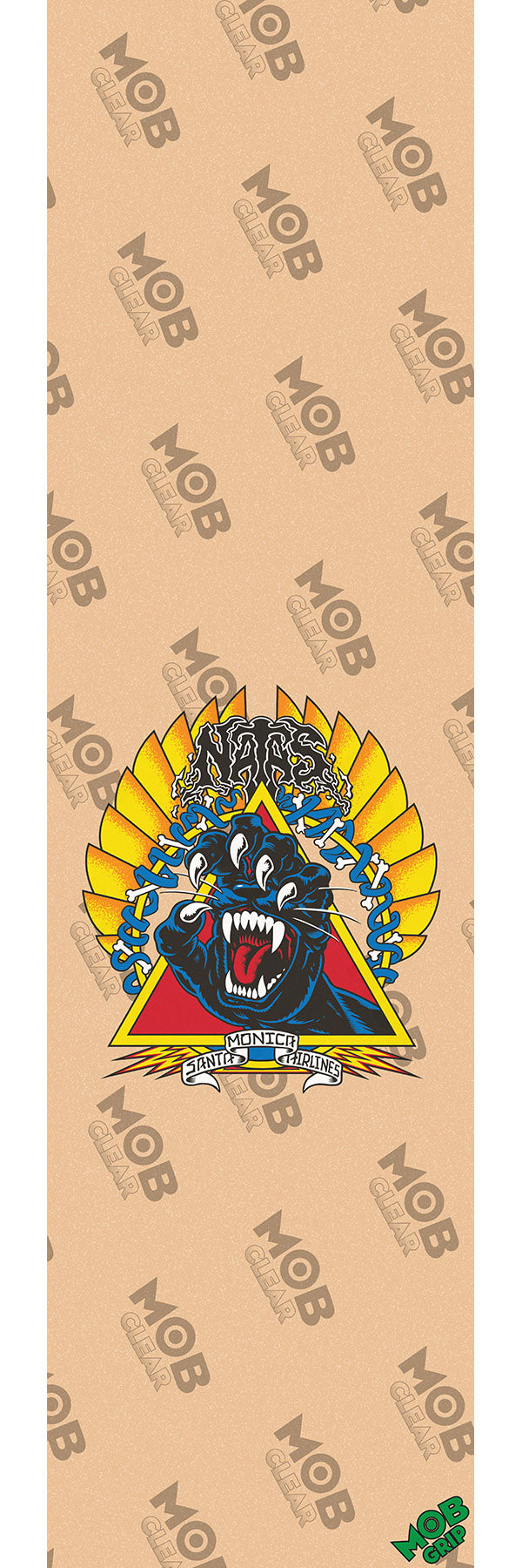 Mob x Natas Panther 9" x 33" Clear Skateboard Grip Tape - Bow Shock Marketplace