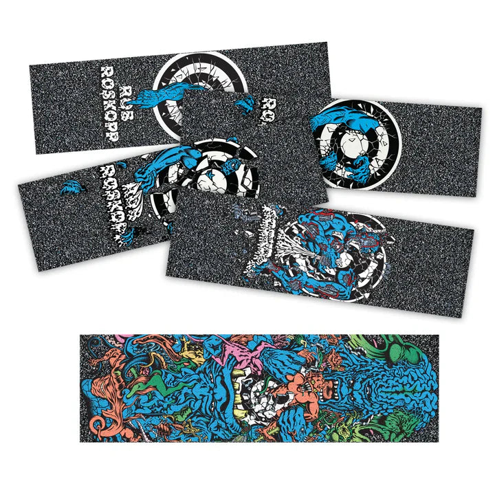 Mob x Santa Cruz Roskopp Target Single Sheet Grip Strip - 11″x3.25″ - Bow Shock Marketplace