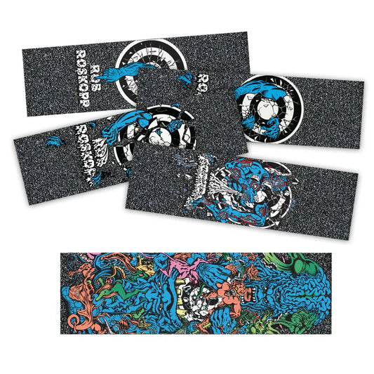 Mob x Santa Cruz Roskopp Target Single Sheet Grip Strip - 11″x3.25″ - Bow Shock Marketplace