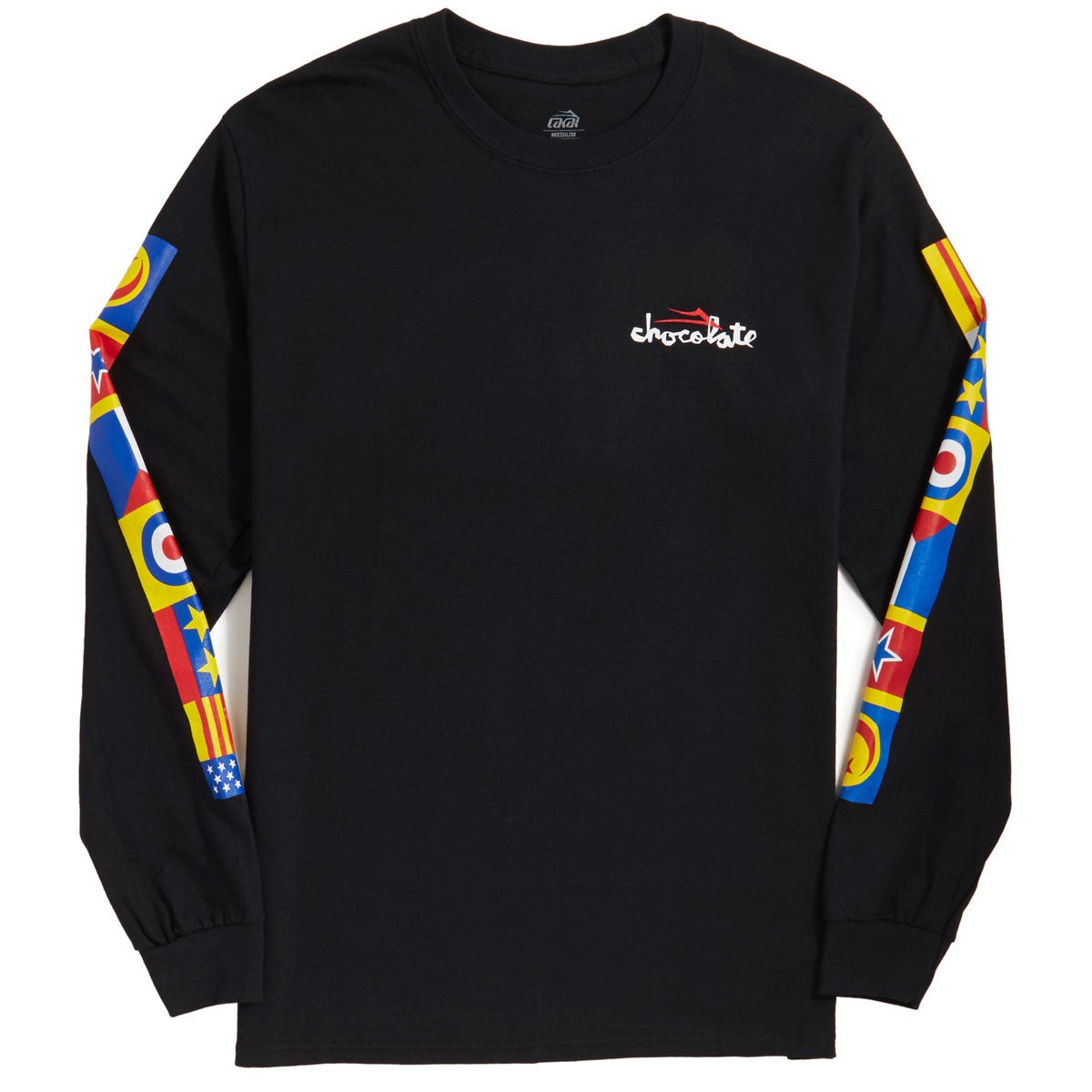 Lakai Chocolate Flags Long Sleeve Tee - Black - Bow Shock Marketplace