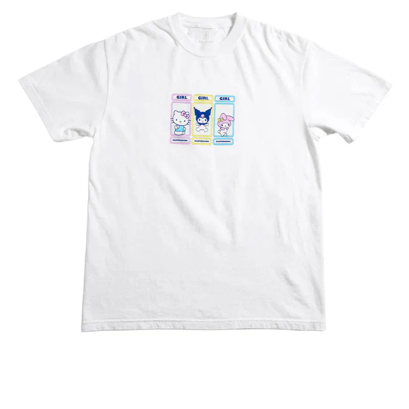 Girl x Hello Kitty Triple OG White S/s Shirt
