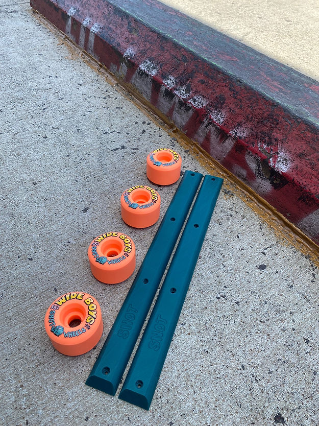 LIL JAWNS X SNOT "WIDE BOY" SKATEBOARD RAILS - Bow Shock Marketplace