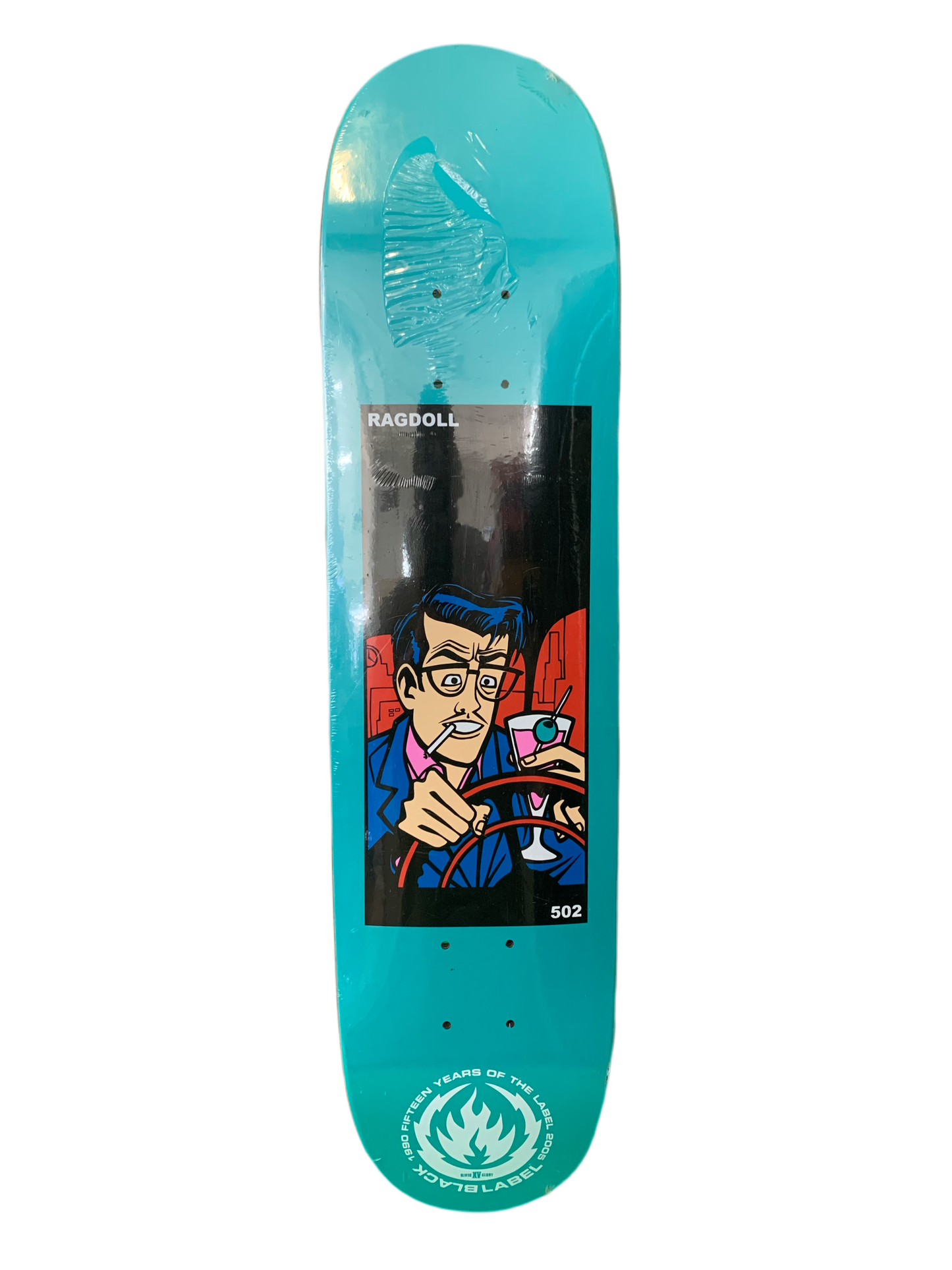 Black Label Ragdoll 502 Powerbeam II 7.5" Classic Skateboard Deck
