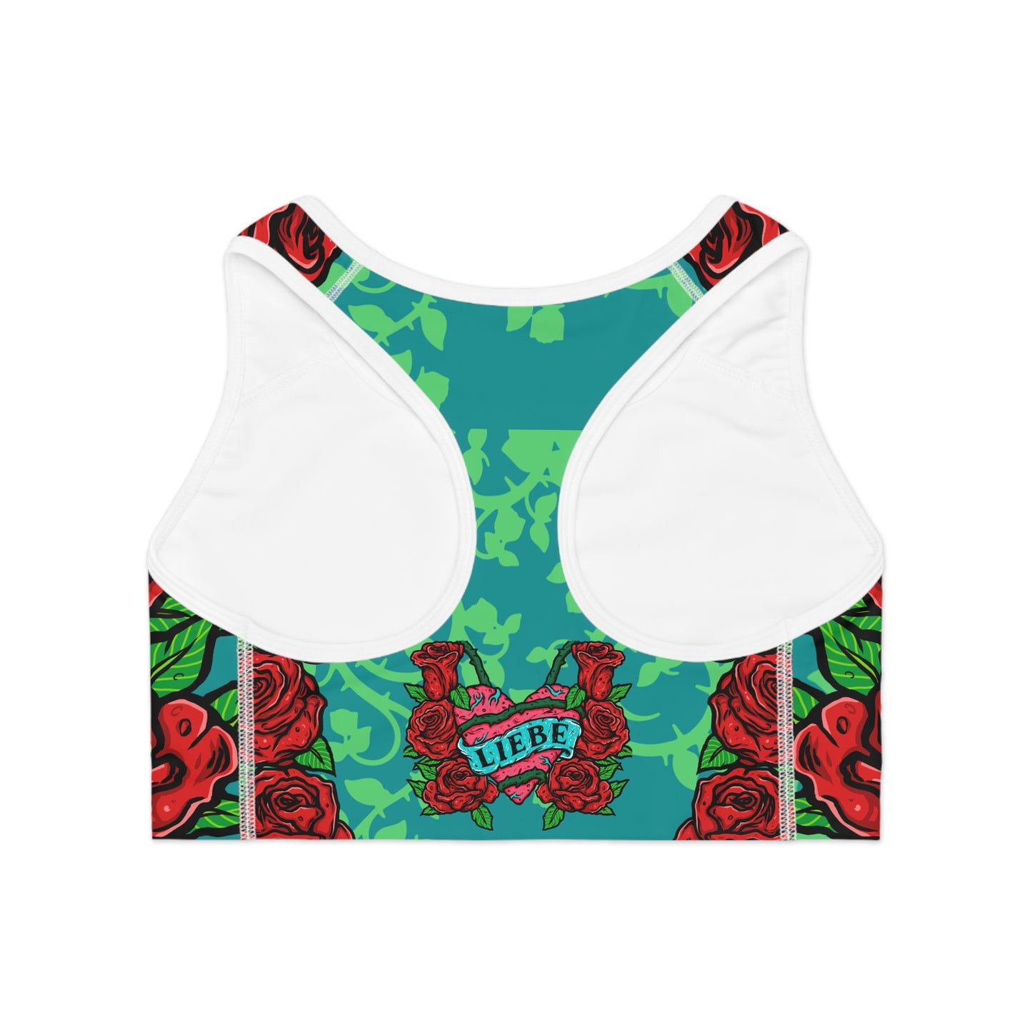 Liebe "Skull and Roses" Sports Bra