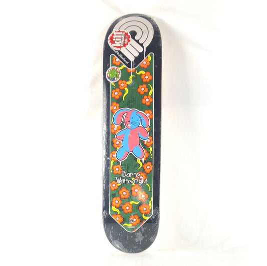 Powell Peralta  Danny Wainwright Floral Bunny Graphic Black Multi Color Size 7.625" Skateboard Deck
