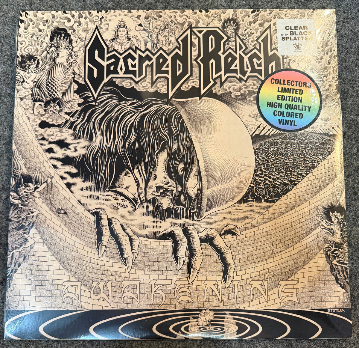Sacred Reich - Awakening [Clear W/Black Splatter] Vinyl LP Record