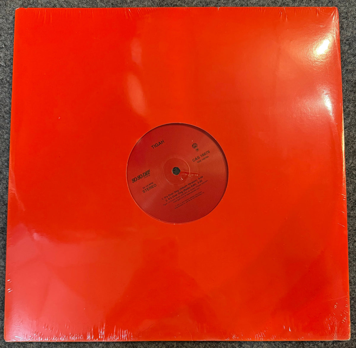 TIGAH – It's Over Dog 12" Vinyl LP Record