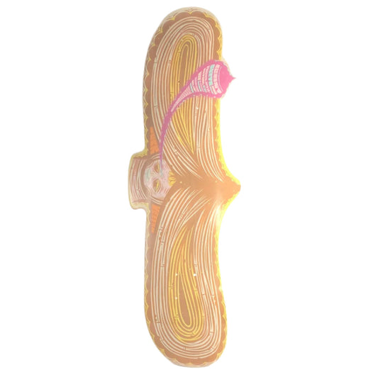 Element Shaped Fuck Yeah Yellow/Brown 10" Skateboard Deck