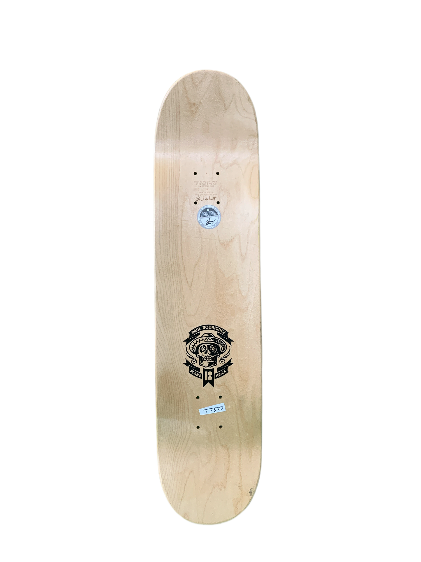 Plan B 2013 Paul Rodriguez Mexican Independence Day 7.75" Classic Skateboard Deck