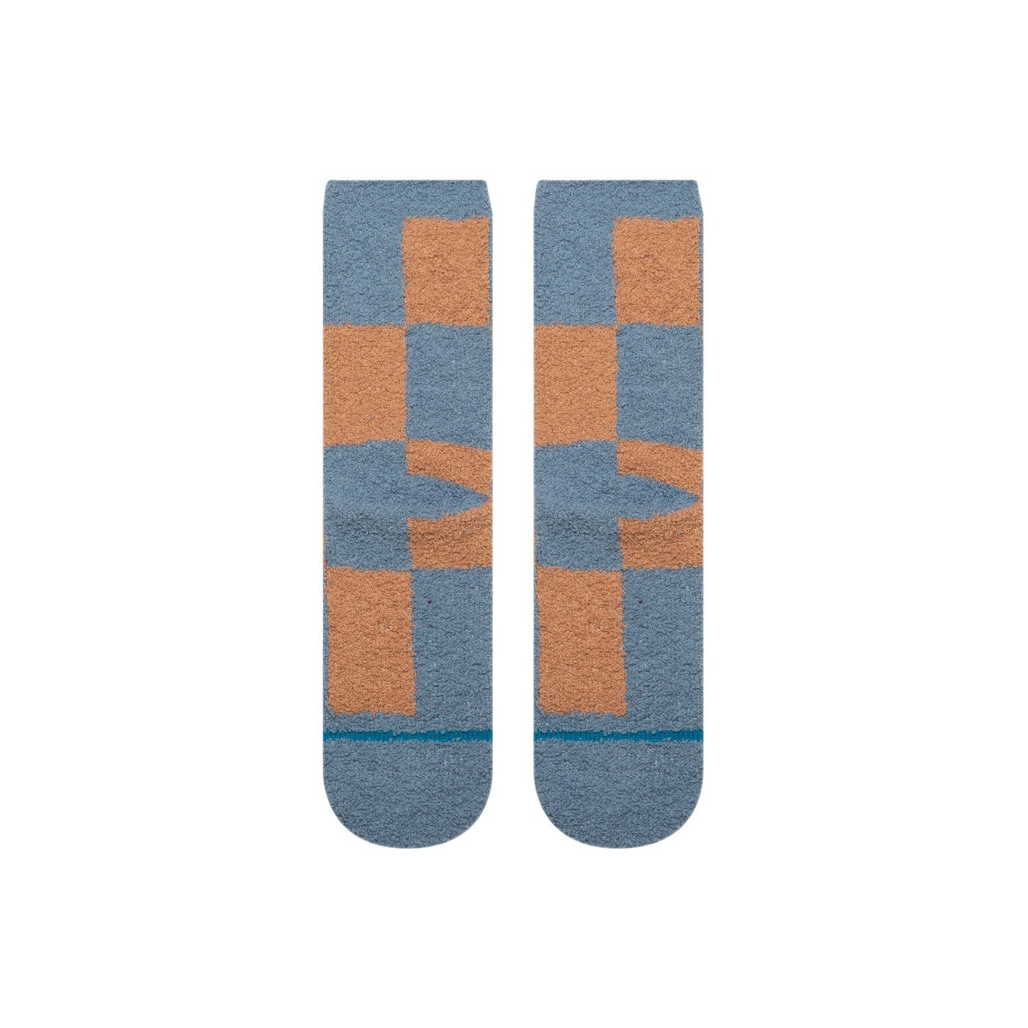 Stance Patchwork Cozy Crew Socks - Sea Blue