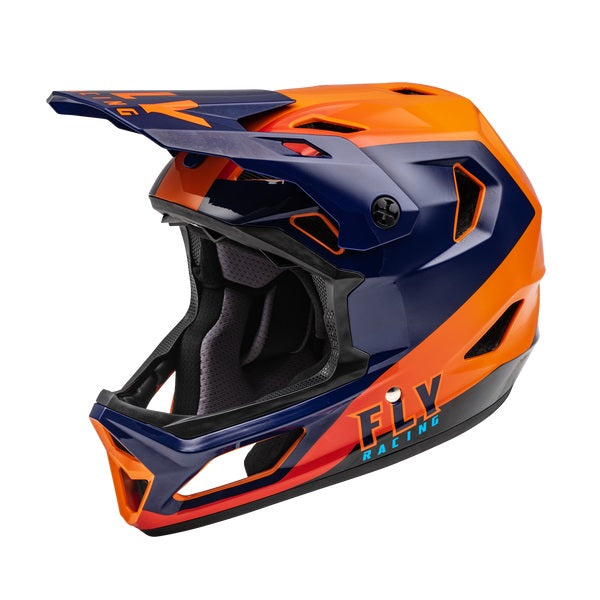 Fly Racing Rayce Full Face Helmet - Navy/Orange/Red - Bow Shock Marketplace