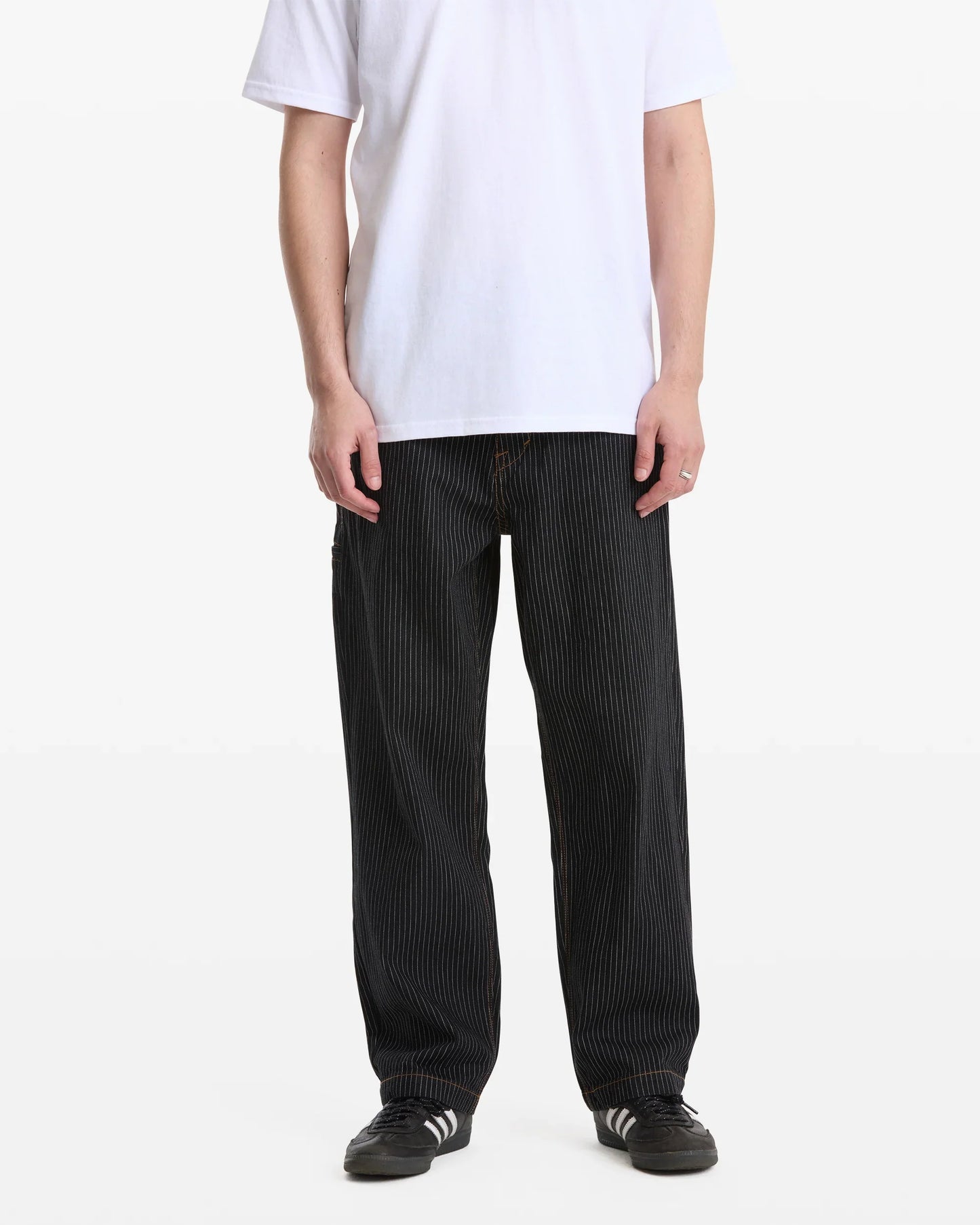 Volcom Dialed Work Pant Black Stripe Pants