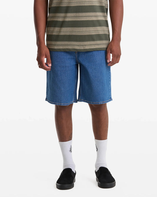 Volcom Billow 22" Bold Blue Denim Shorts
