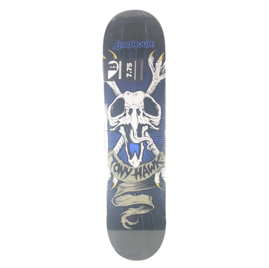 Birdhouse Tony Hawk Skull And Crossbones Black/White/Blue Size 7.75 Skateboard Deck