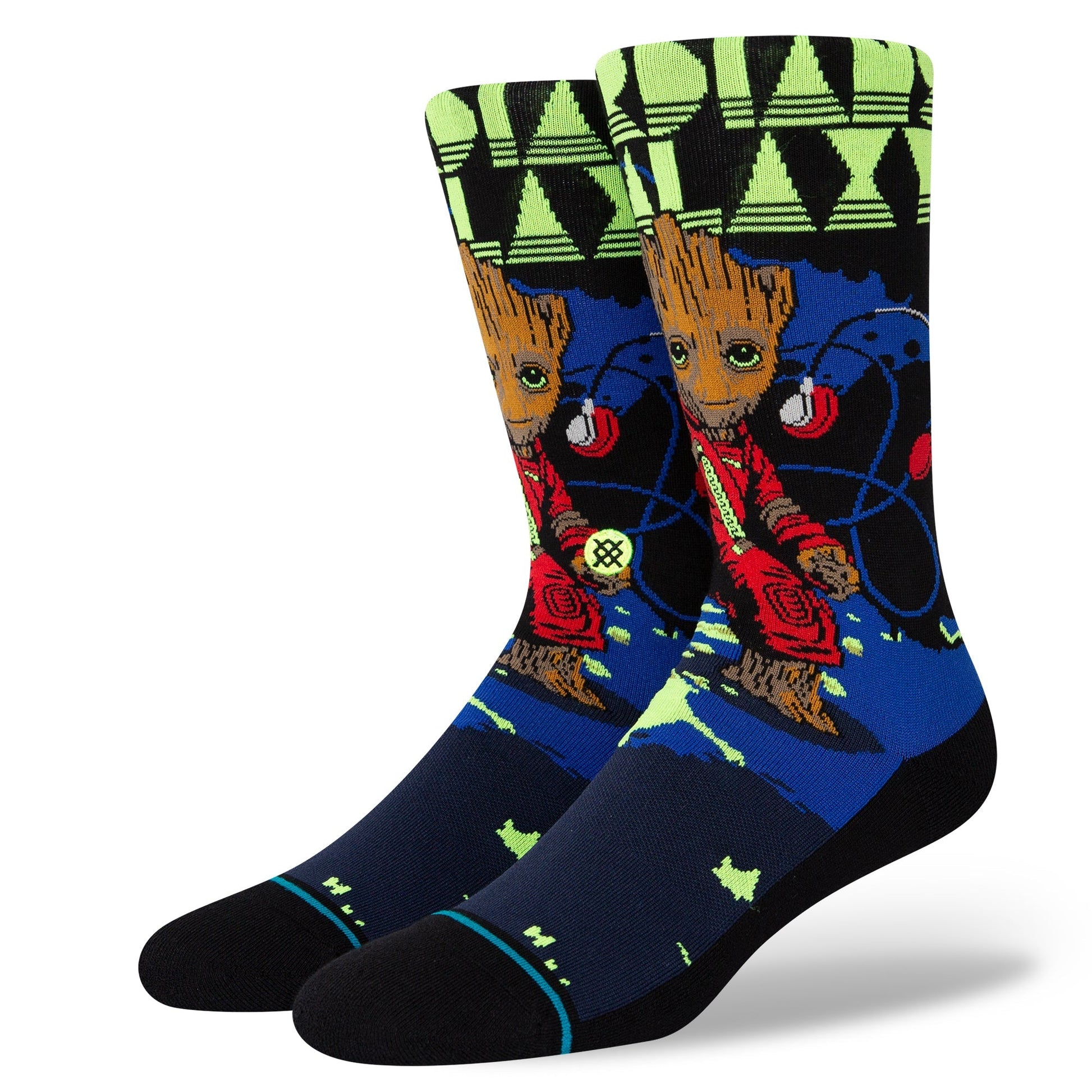 Stance Groot Jams Kids Crew Socks - Black - Bow Shock Marketplace