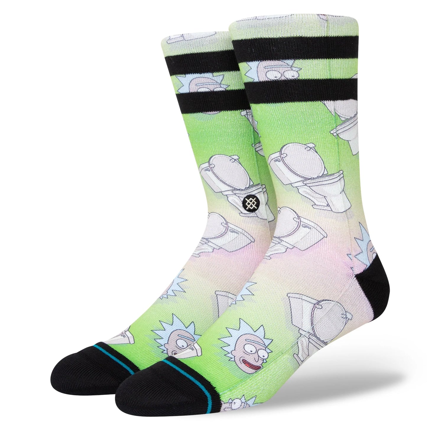 Stance Rick & Morty The Seat Crew Socks - Multi - Bow Shock Marketplace