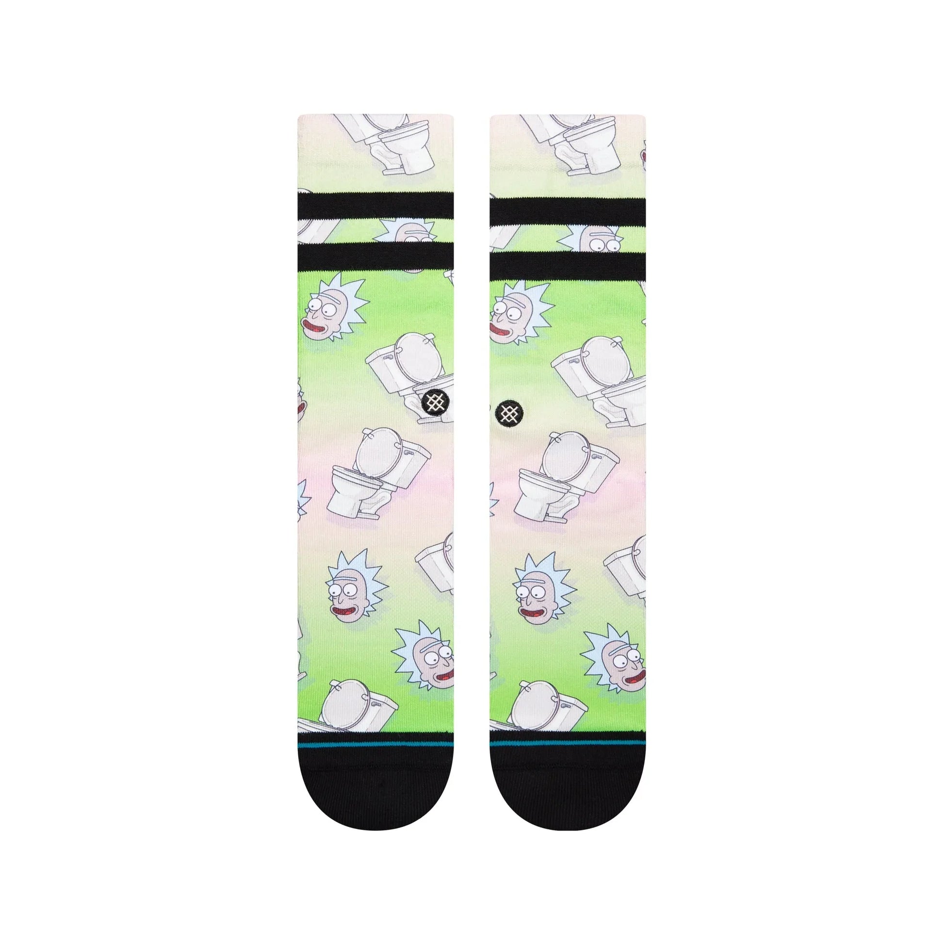 Stance Rick & Morty The Seat Crew Socks - Multi - Bow Shock Marketplace