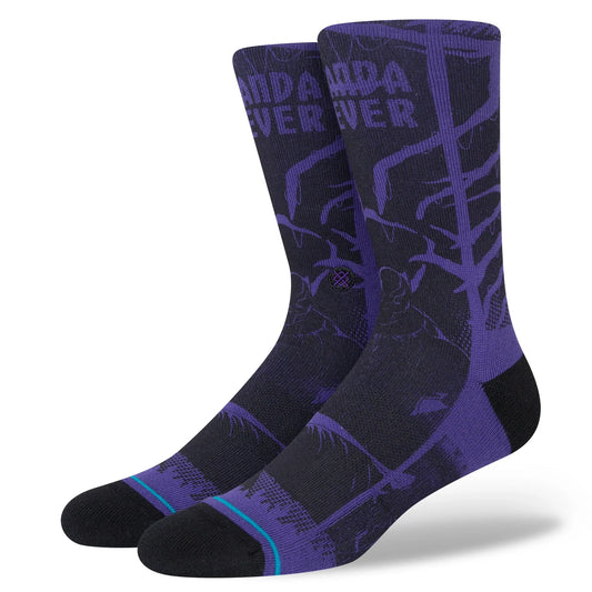 Stance Black Panther Yibambe Kids Crew Socks - Purple - Bow Shock Marketplace