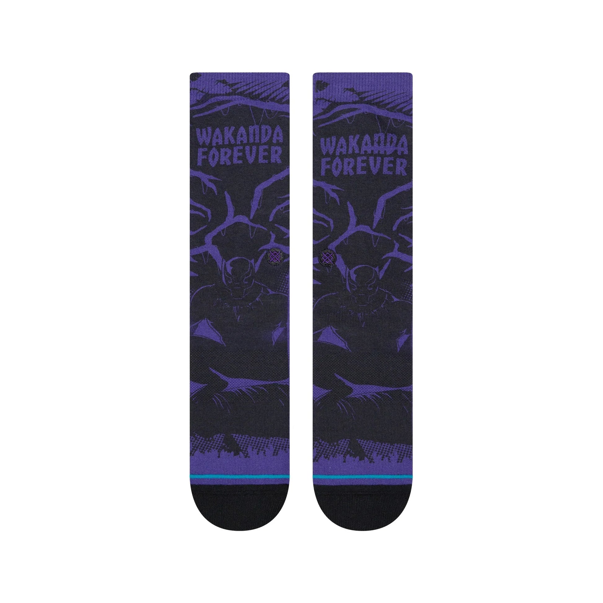 Stance Black Panther Yibambe Kids Crew Socks - Purple - Bow Shock Marketplace