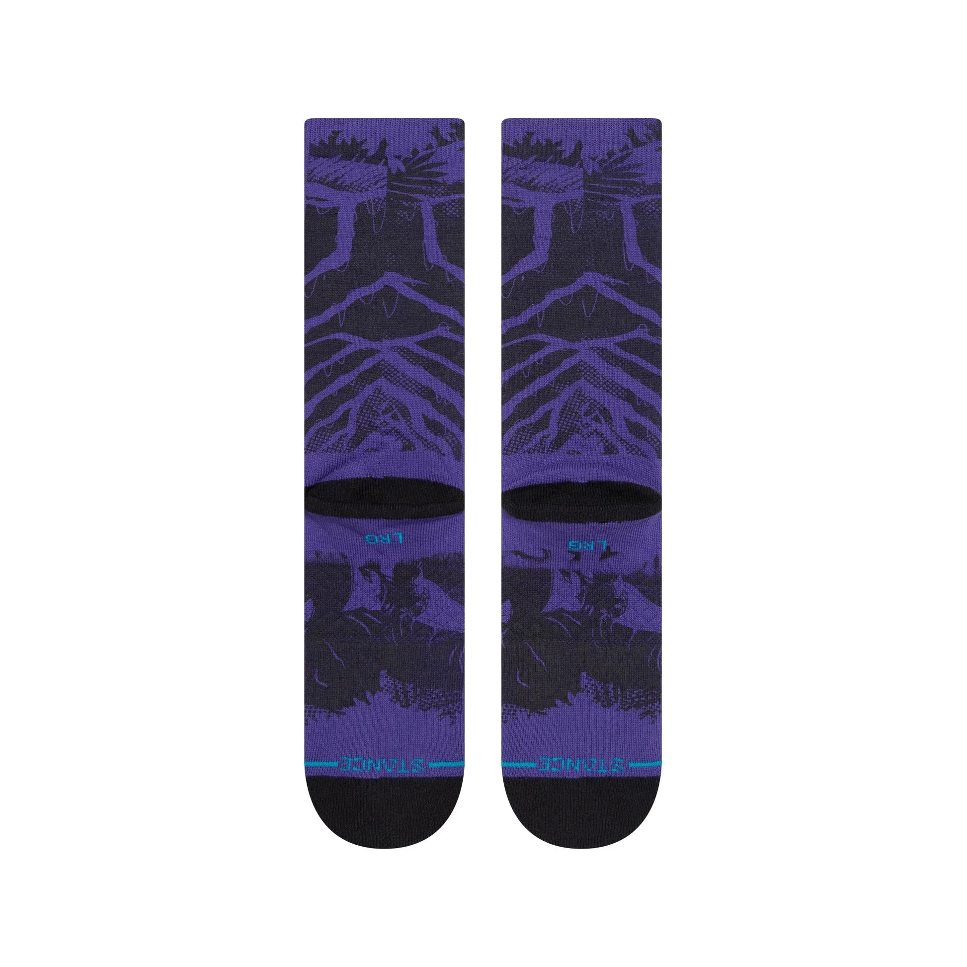 Stance Black Panther Yibambe Kids Crew Socks - Purple - Bow Shock Marketplace