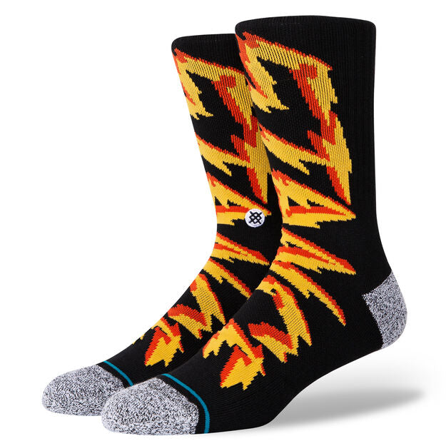 Stance Electrified Crew Socks - Black - Bow Shock Marketplace