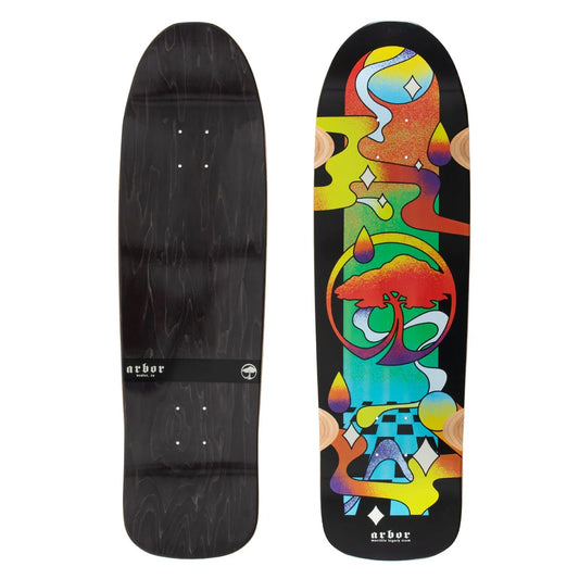 Arbor Team Legacy Martillo Tripped Cruiser Deck - 9″ Multi - Bow Shock Marketplace