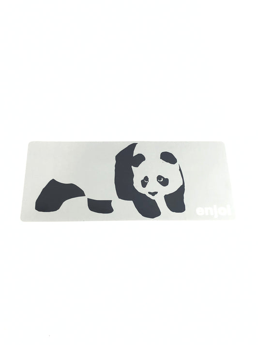 Enjoi Skateboards Panda Clear Grey Black 12.5" x 6" (Large) Sticker