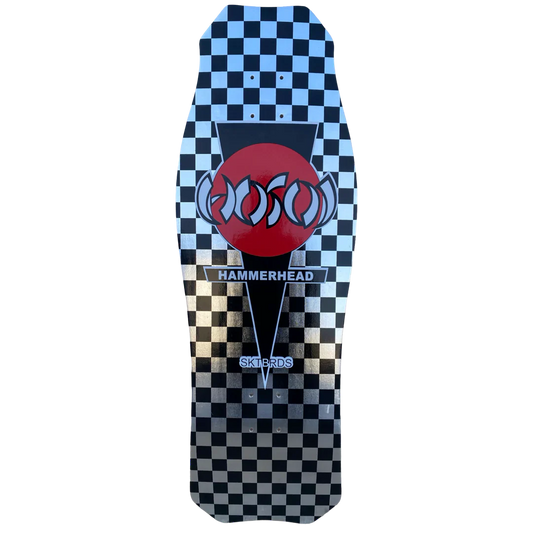 Hosoi Skateboards O.G. Hammerhead Checkerboard LTD Silver Foil 10.5" Skateboard Deck