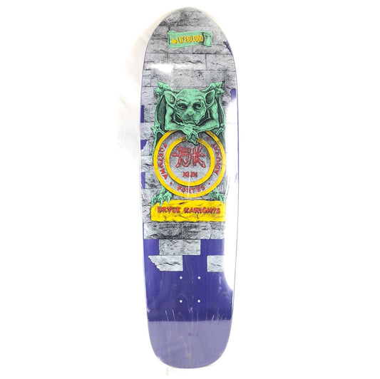 Life Blood Bryce Kanights Gargoyle Purple/Grey/Green/Yellow/Red Size 9.75 Shaped Vintage NOS Deck