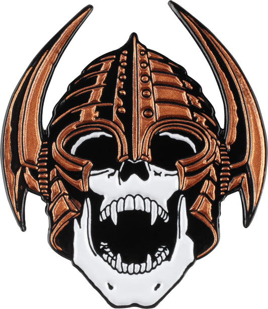 Powell Peralta Welinder Nordic Skull Lapel Pin - Copper