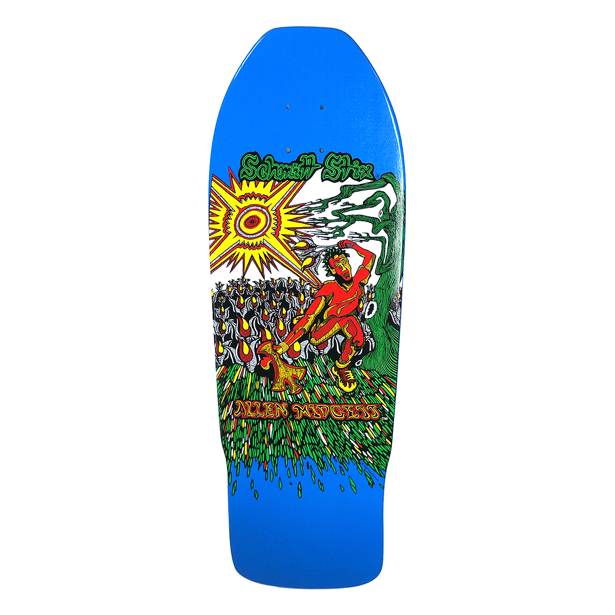 Schmitt Stix Allen Midgette Flower Picker Re-issue 9.875" Skateboard Deck - Bow Shock Marketplace
