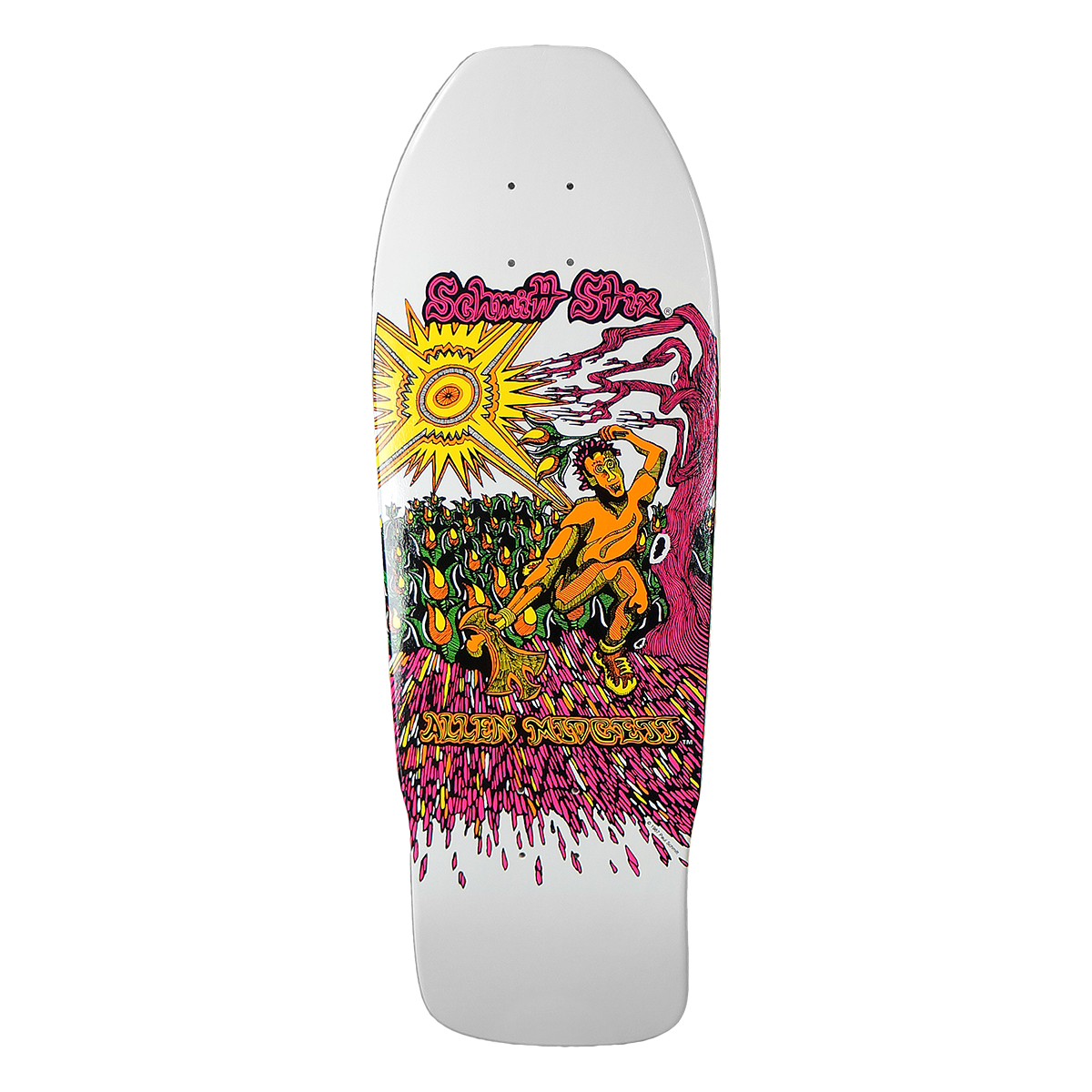 Schmitt Stix Allen Midgette Flower Picker Re-issue 9.875" Skateboard Deck - Bow Shock Marketplace