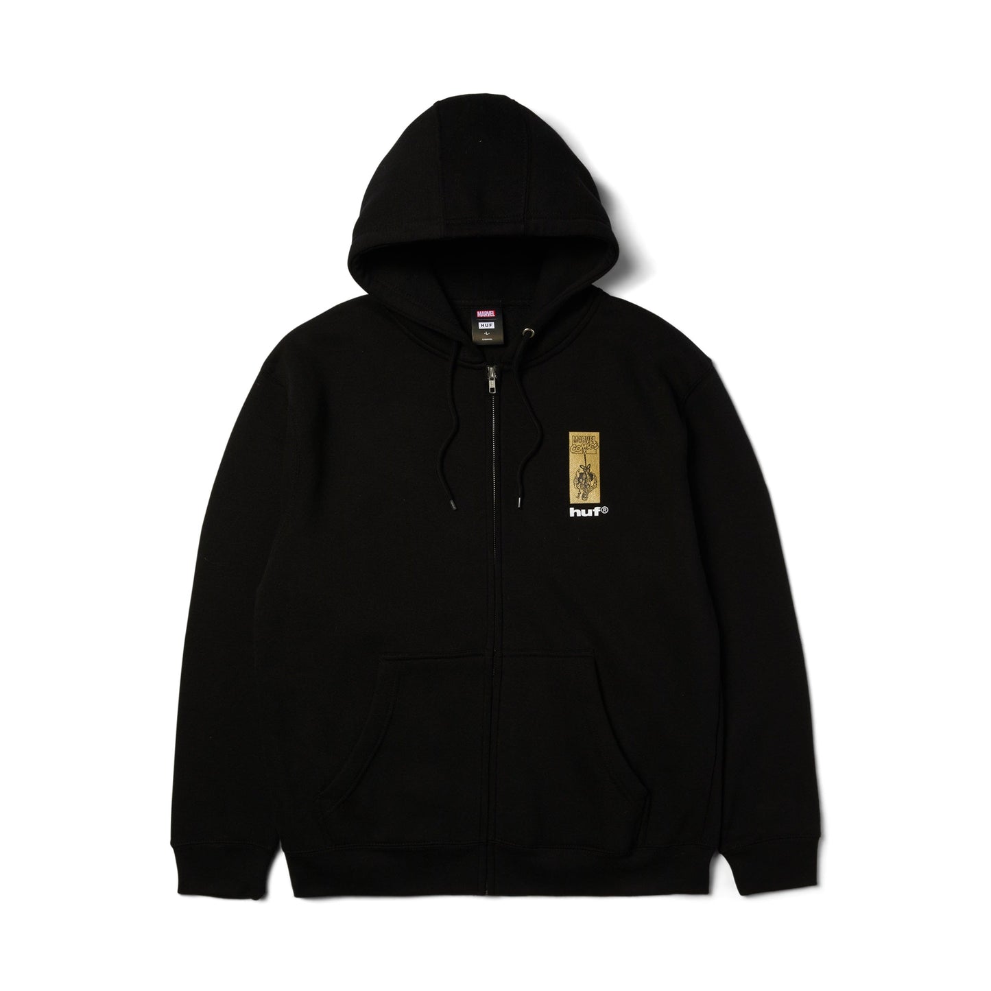 HUF x Marvel Spider-Man Arachknight FZ Hoodie - Black - Bow Shock Marketplace