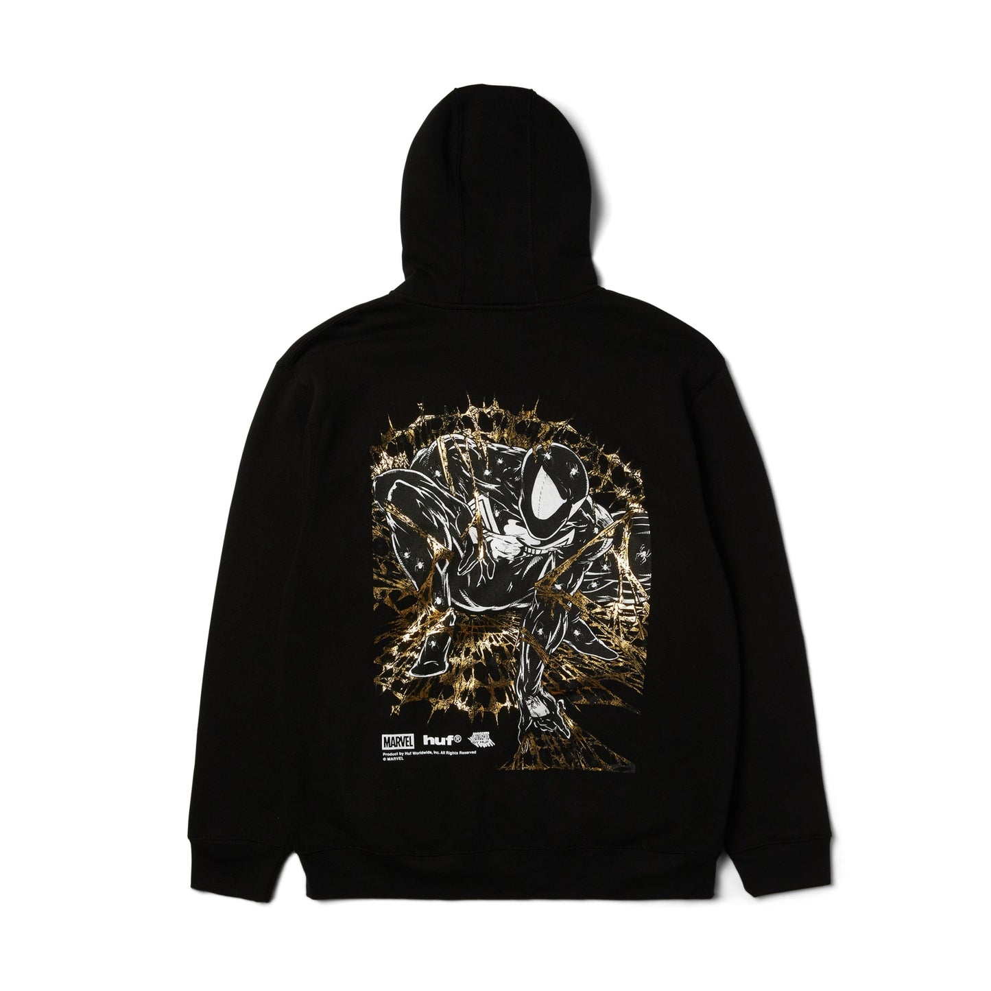 HUF x Marvel Spider-Man Arachknight FZ Hoodie - Black - Bow Shock Marketplace