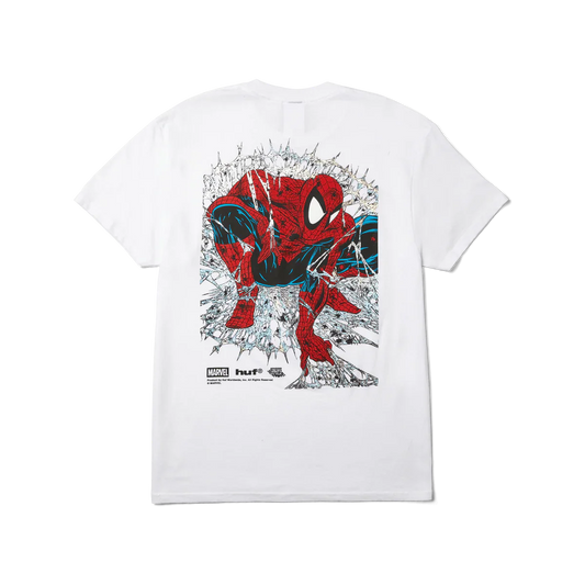 HUF x Marvel Spider-Man Arachknight SS T-Shirt - White - Bow Shock Marketplace